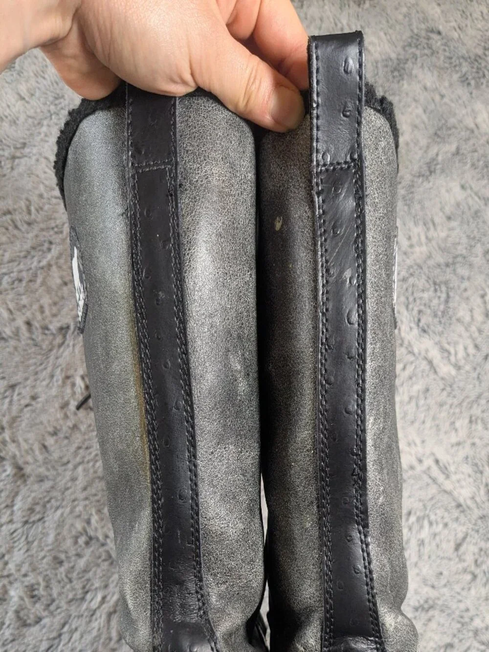 Sorel Gray Tall Tivoli Boots Warm Winter Waterproof Size 7